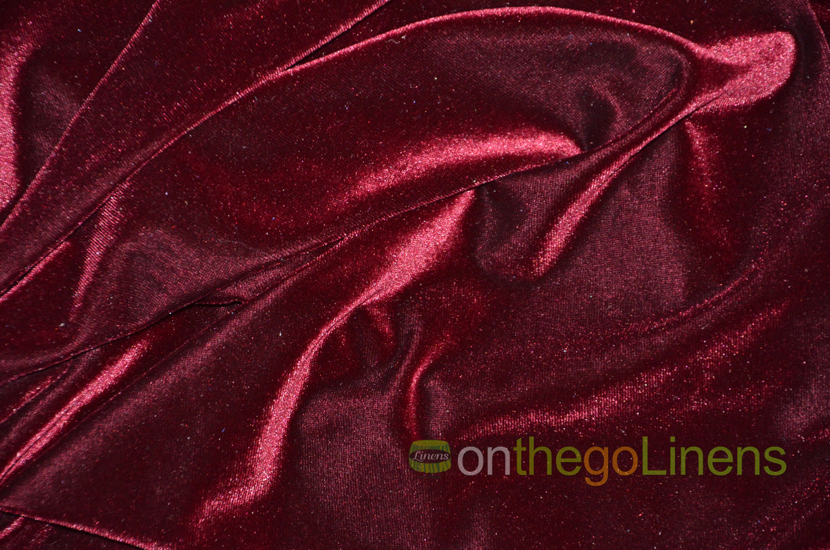 Stretch Velvet Fabric by the Yard | Soft and Smooth Spandex Velvet Fabric | 60" wide | Multiple Colors | Wholesale Bolt Available |