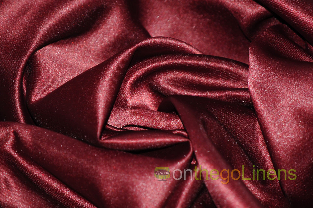 Lamour Satin Fabric by the Yard & Bolt | 100% Polyester Semi Dull Heavy Satin Fabric | 60" Wide | Multiple Colors |