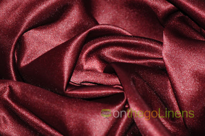 Lamour Satin Fabric by the Yard & Bolt | 100% Polyester Semi Dull Heavy Satin Fabric | 60" Wide | Multiple Colors |