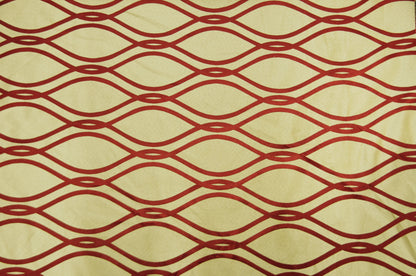 Reversible Elliptical Brocade Table Linen | Geometric Jacquard Tablecloth| Multiple Colors |