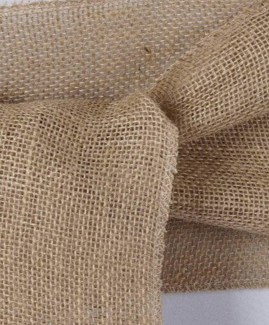 Natural Jute Burlap Chair Sash | All Natural Hessian Chair Sashes | Natural Color | 8x108 size |