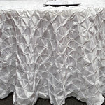 Pinwheel Button Taffeta Table Linens | Belly Button Tablecloths | Multiple Colors |