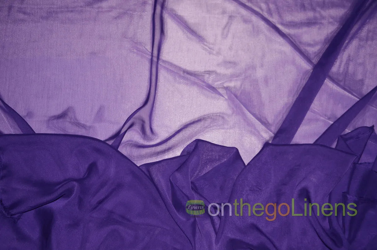 Purple Two Tone Chiffon
