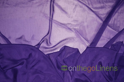 Purple Two Tone Chiffon