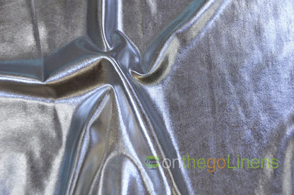 Foil Spandex Lame Fabric | Metallic Spandex Fabric by the Yard | 60" Wide | 96% Polyester 4% Spandex |
