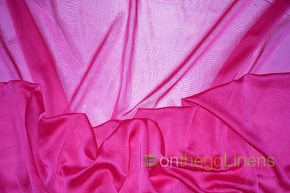 Dark Fuchsia Two Tone Chiffon