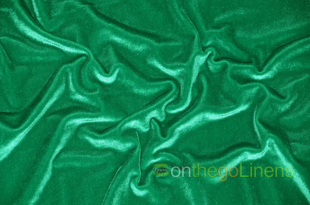Flag Green Stretch Velvet