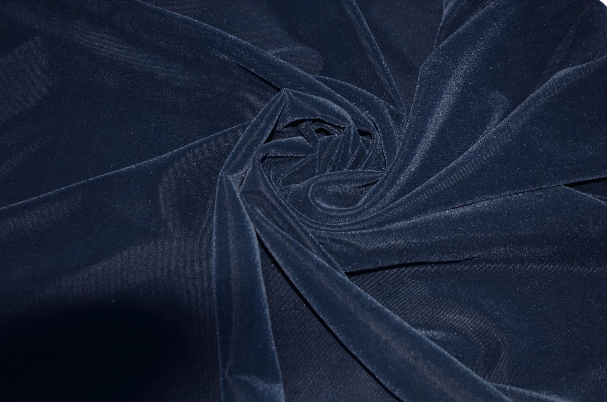 Triple Velvet Navy Blue