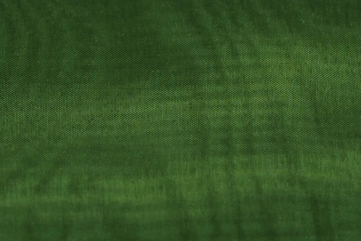 Bamboo Green Mirror Organza