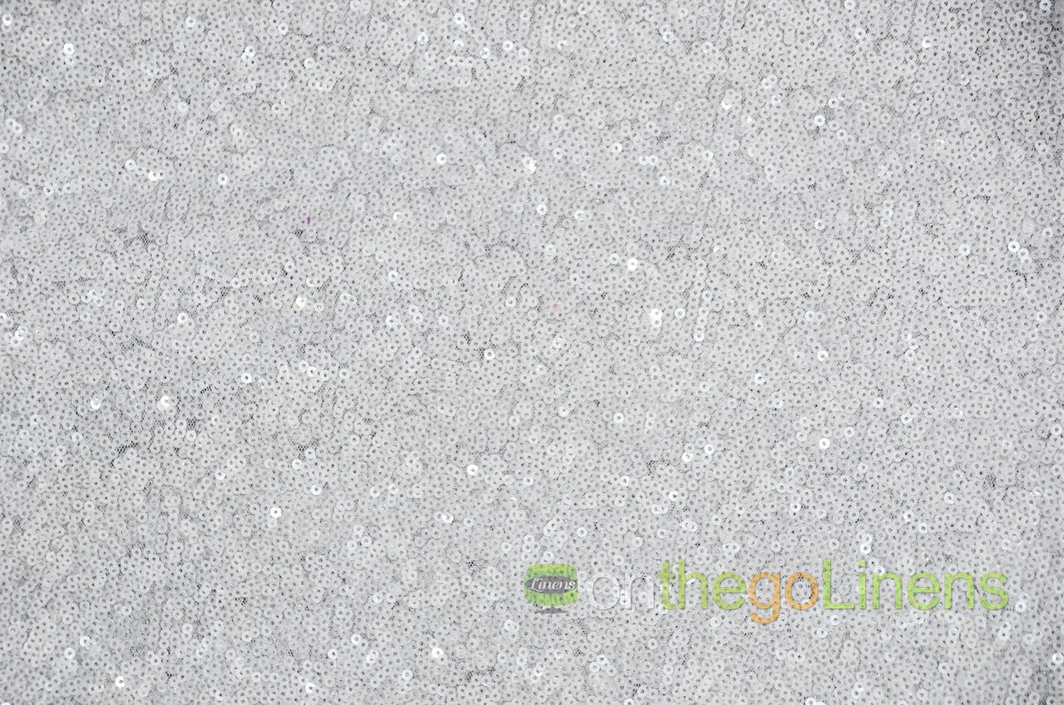 White Glitz Mesh Sequins