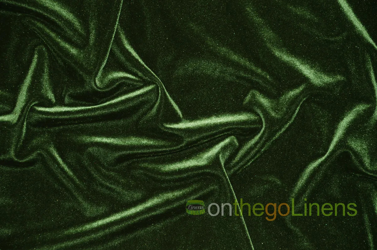 Olive Stretch Velvet