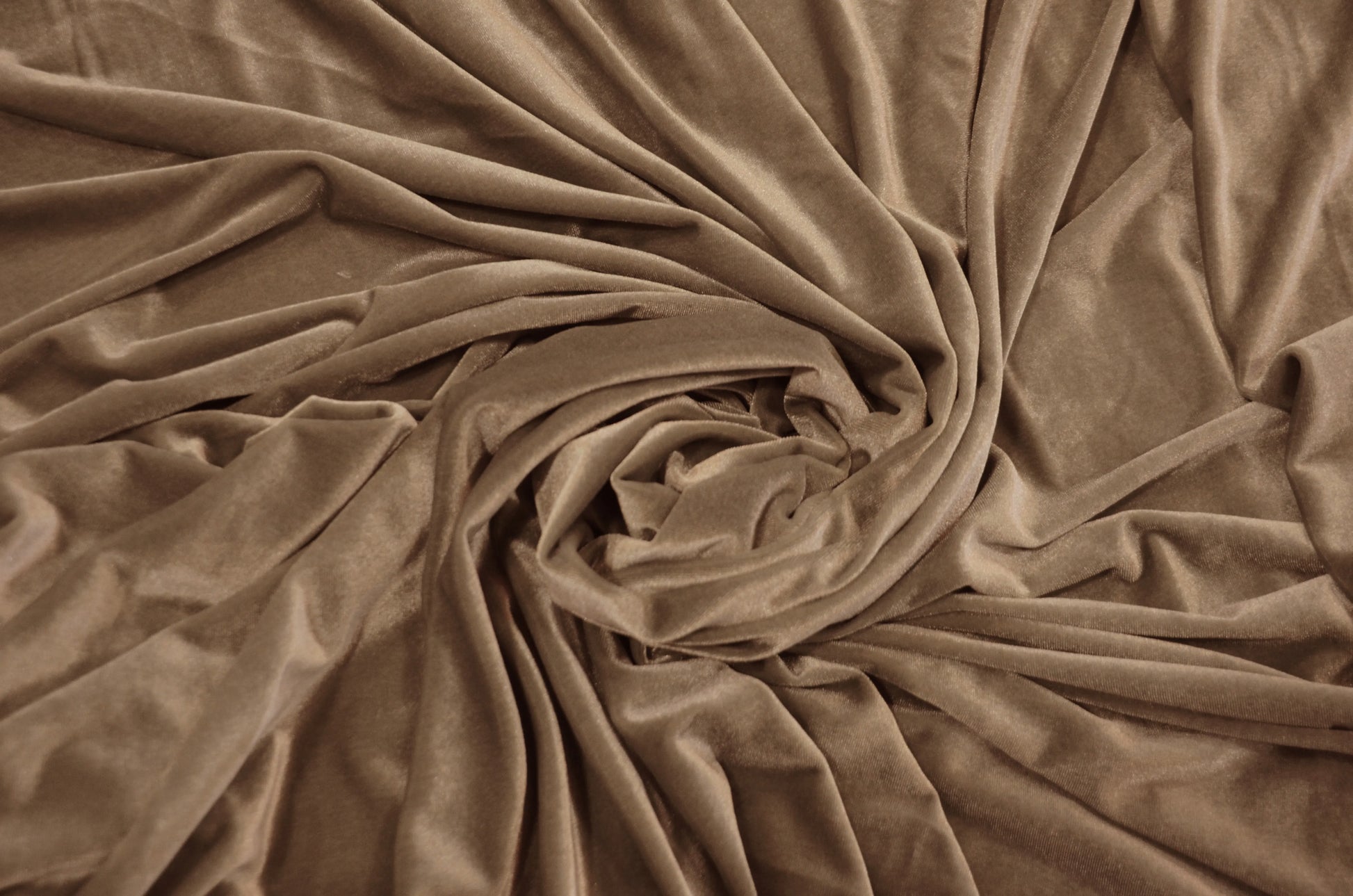 Khaki Stretch Velvet