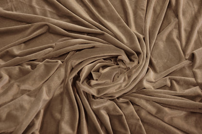 Khaki Stretch Velvet