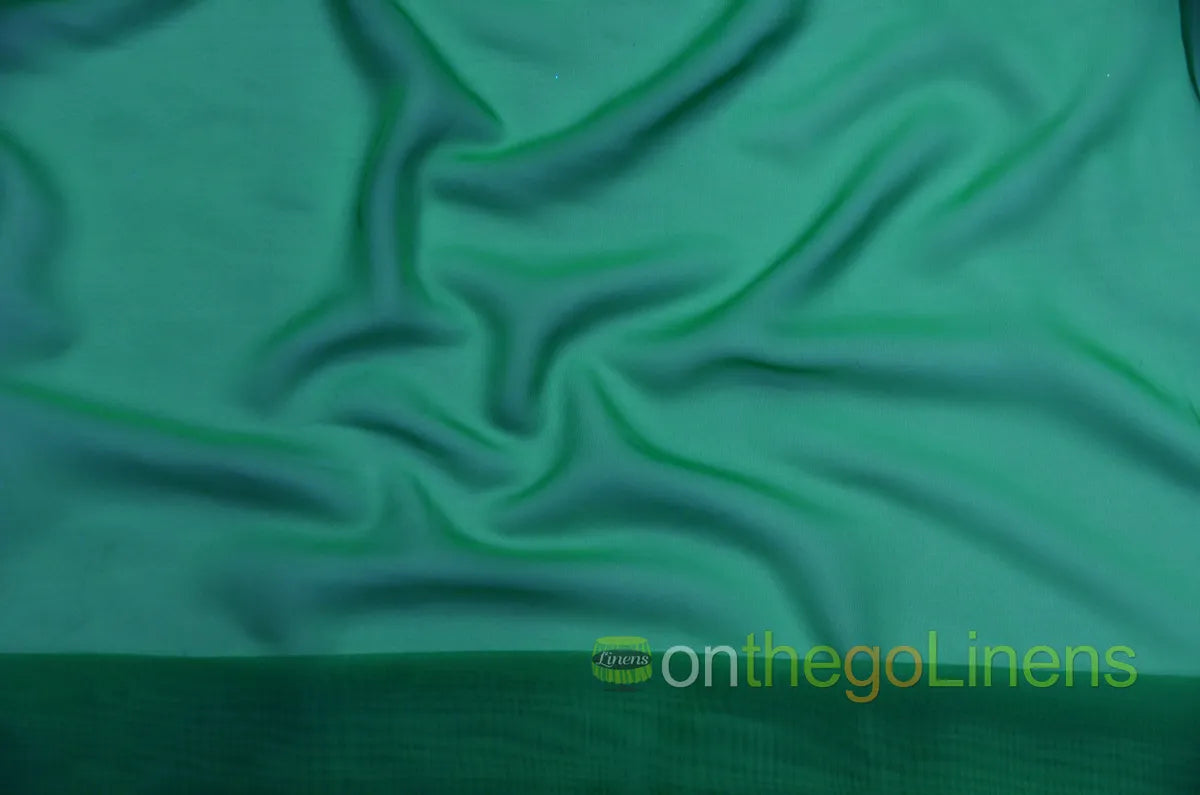 Hunter Green Chiffon 60 Wide