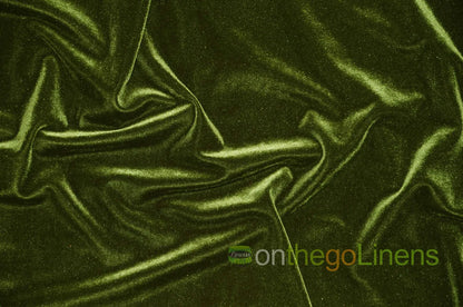 Medium Olive Stretch Velvet