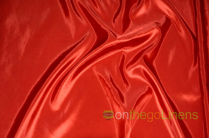 Puchi Red Solid Taffeta