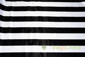 3.5" Stripe Lamour Satin Prints Fabrics | 60" Wide | Multiple Colors | 100% Polyester |