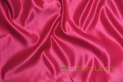 Lamour Satin Tablecloths | 100% Polyester Semi Dull Heavy Satin Table Linens |
