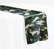 Army Camouflage Charmeuse Table Runners | Camouflage Table Runners | Multiple Colors |