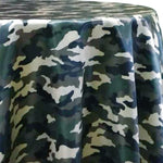 Army Camouflage Charmeuse Satin Tablecloths | Army Camouflage Tablecloths | Multiple Sizes |