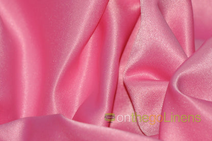Lamour Satin Fabric by the Yard & Bolt | 100% Polyester Semi Dull Heavy Satin Fabric | 60" Wide | Multiple Colors |
