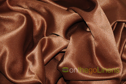 Lamour Satin Fabric by the Yard & Bolt | 100% Polyester Semi Dull Heavy Satin Fabric | 60" Wide | Multiple Colors |