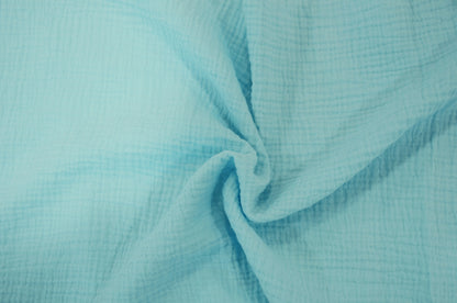 Double Layered Cotton Gauze Fabric by the Yard | 100% Cotton Muslin | 50" Wide |