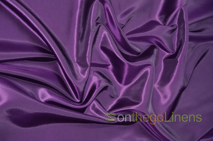 Taffeta Fabric by the Yard | Non Stretch Taffeta | 60" Wide | 75 Colors Available | Wholesale Bolt Available |