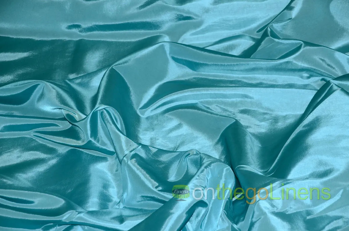 Aqua Solid Taffeta