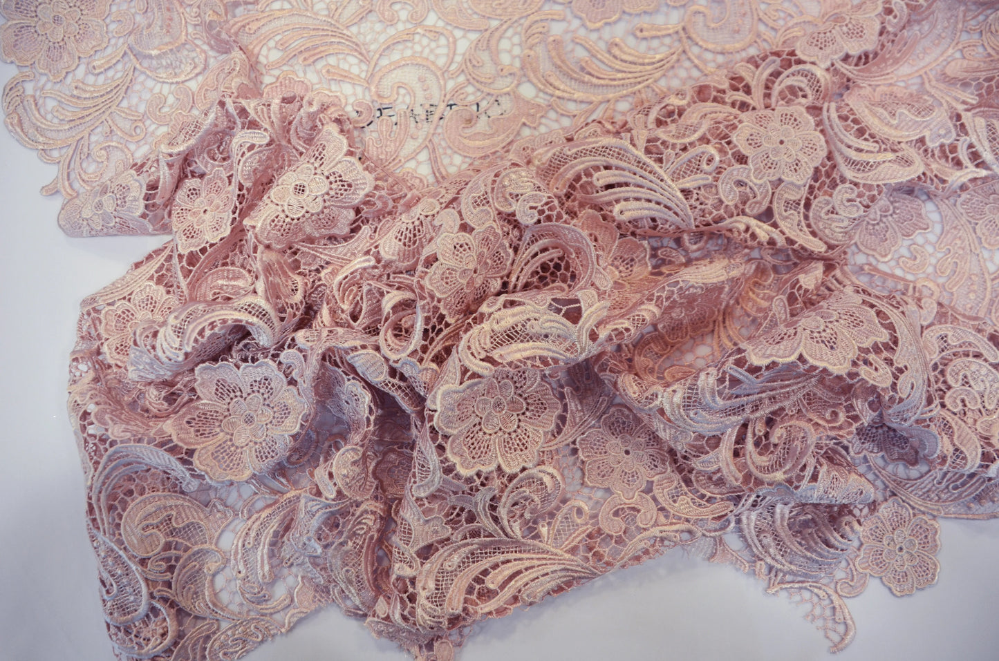 Blush Pink Guipure Lace