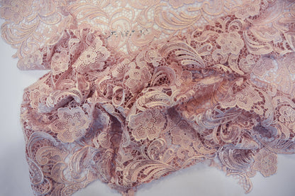 Blush Pink Guipure Lace