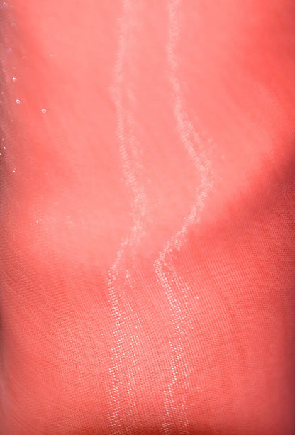 Coral Mirror Organza