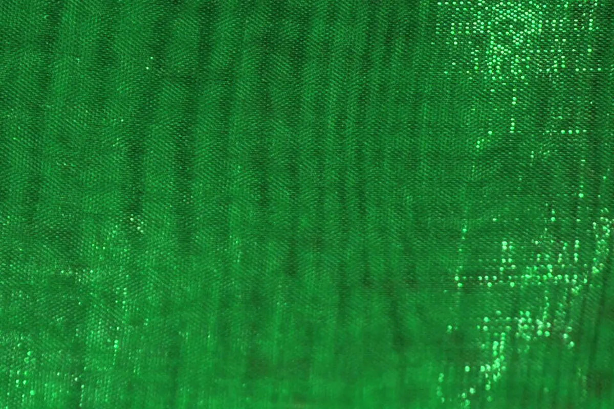 Flag Green Mirror Organza