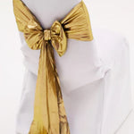 Tissue Lame Chair Sashes | 6 x 108 in Size | Metallic Lame Chair Sash | Multiple Colors |