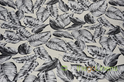 Bohemian Paradise Event Drapery Panels | 3 Colors | Satin Print | Tropical Banana Leaf |