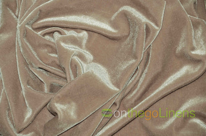 Stretch Velvet Fabric by the Yard | Soft and Smooth Spandex Velvet Fabric | 60" wide | Multiple Colors | Wholesale Bolt Available |
