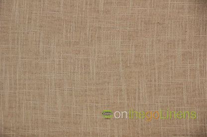 Faux Sheer Linen Table Linen | Double Wide Imitation Sheer Linen Tablecloths | Multiple Colors |