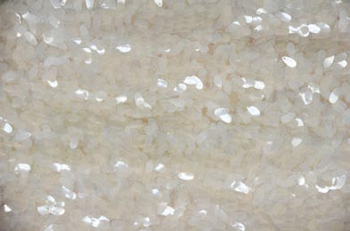 Raindrop Sequins Fabric | Oval Sequins Fabric by the Yard | 52" Wide | Clear Sequins |