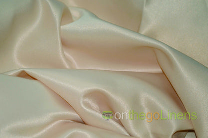 Stretch Lamour Satin Fabric by the Yard | Stretch Matte Satin | Stretch Duchess Satin Fabric for Bridal, Wedding, Costumes |