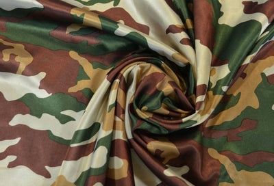 Army Camouflage Charmeuse Satin  Napkins and Chair Sashes | Camouflage Napkins | Camouflage Chair Sash |