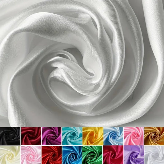 Charmeuse Satin Fabric by the Yard and Wholesale Bolt | IFR Satin Fabric | Silky Soft Satin Fabric |