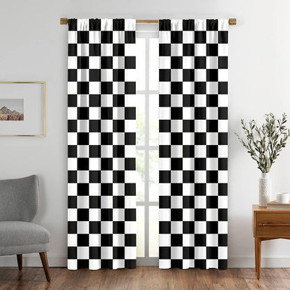 1" Checkers Lamour Satin | Event Drapery Custom Manufactured | Two Colors Available |