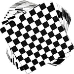 1" Checkers Lamour Satin |Available in Napkins and Chair Sashes | Two Colors Available |