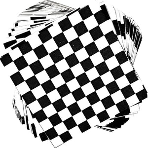 1" Checkers Lamour Satin |Available in Napkins and Chair Sashes | Two Colors Available |