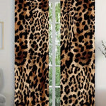 Cheetah Charmeuse Satin Event Drape Panels | Soft and Smooth Cheetah Pattern Drapery Curtains |