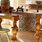 Cheetah Charmeuse Satin Table Runners | Soft Silky Cheetah Table Runners |