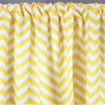 Lamour Satin Chevron Print Event Drapery Panels | Chevron Print Curtains | Multiple Colors |