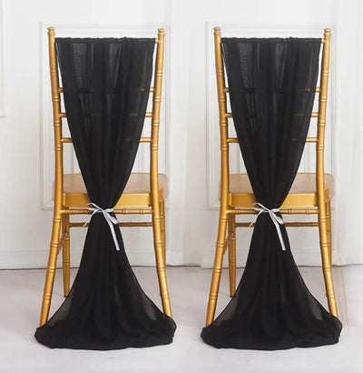 IFR Two Tone Chiffon Chair Sashes size 28" x 120" | Multiple Colors |