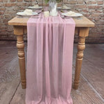 IFR Chiffon Fabric Table Runners | 100% Polyester Chiffon Table Runners | Multiple Colors |