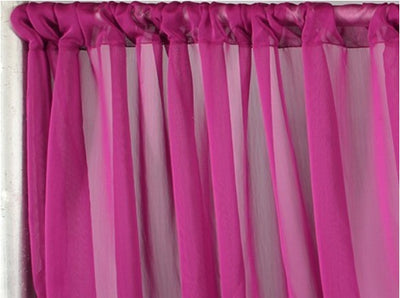 IFR Two Tone Chiffon Event Drapery Panels | Cationic Chiffon Curtains | Inherently Fire Retardant |